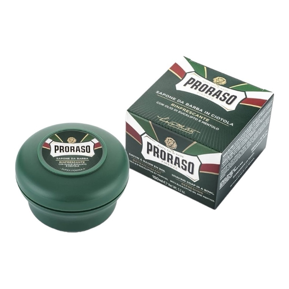 Proraso Shaving Soap in a Bowl with Eucalyptus Oil and Menthol - Picture 2 of 8
